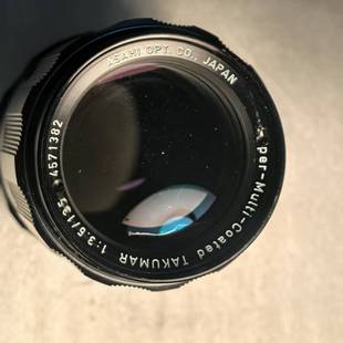 M42X1螺口镜头 135F3.5MC 处理瑕疵宾得135太苦玛镜头 pentax