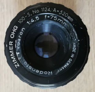 75mm YSARON 德国Rodenstock放大镜头 罗德斯德70F4.5放大头