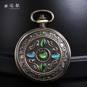 全自动机械表复古翻盖机械怀表男女士学生挂表项链表定制照片刻字