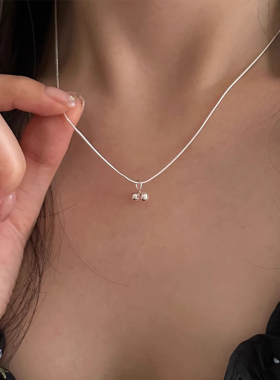 樱桃锁骨链女小众高级感百搭新款