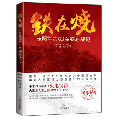 铁在烧志愿军第63军铁原阻击战全景再现抗美援朝志愿军浴血鏖战画面军事纪实文献记录片中国军人的生命像燃烧的钢铁历史书籍