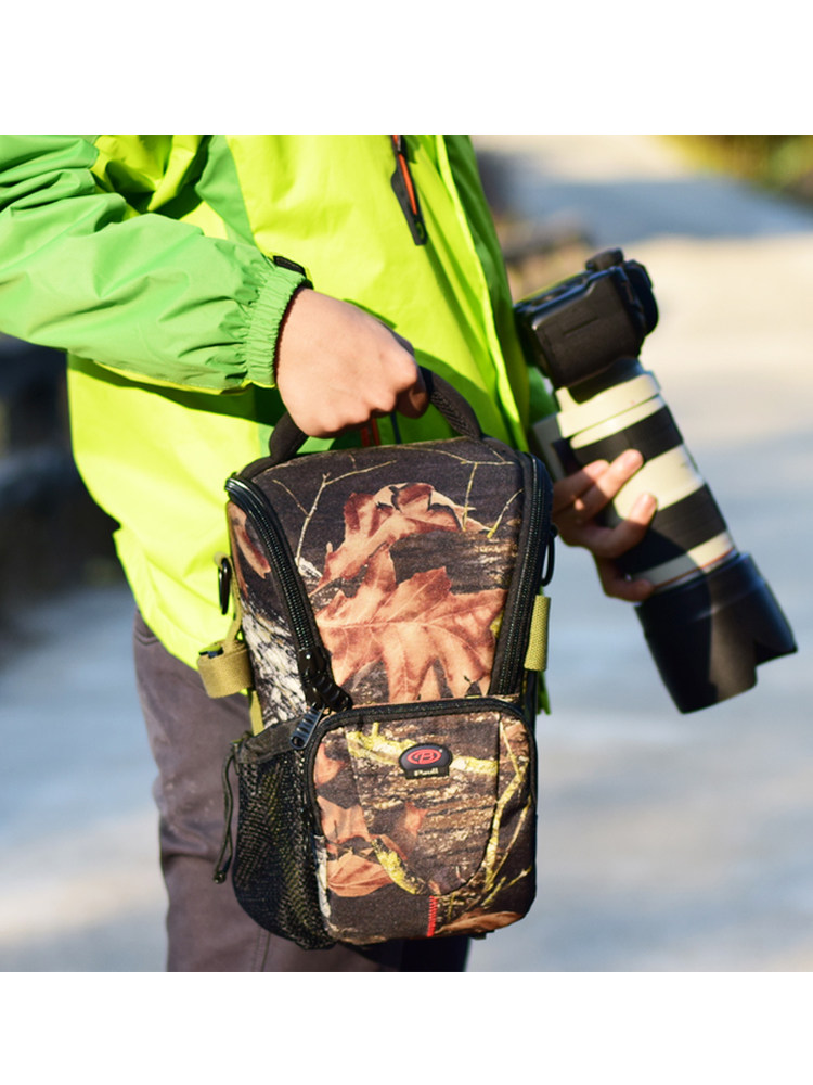 CANON NIKON 대형 바디 70-200MM 사진 가방 케이스 기계에 적합 24-70-300MM1DX 어깨 망원 렌즈 사진 가방 SLR 카메라 가방 100-400MM500 야외 어깨