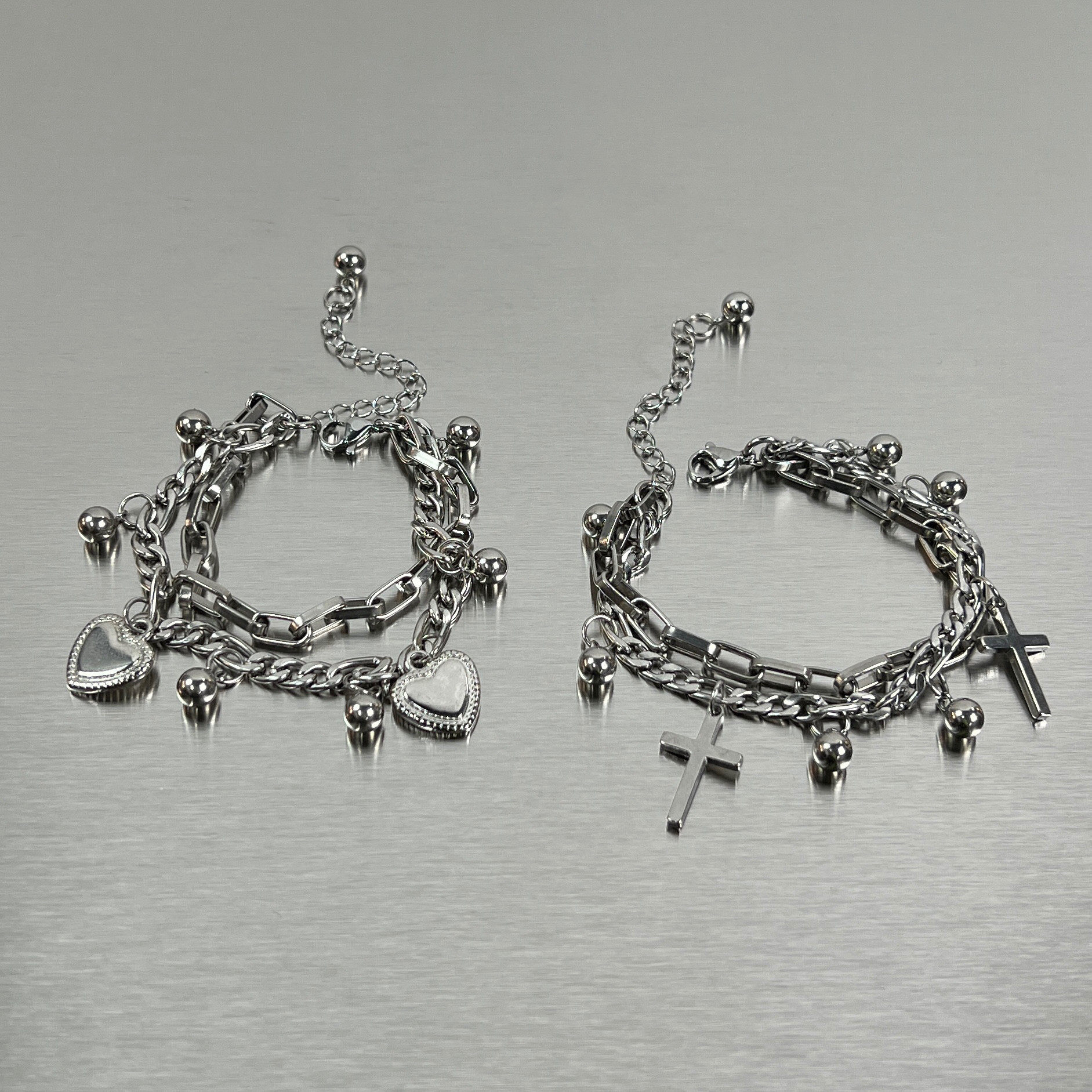 又酷又A ! 钛钢手链女ins小众嘻哈冷淡风文化创意手环手饰潮酷礼