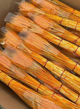 天然黄金麦穗干花花束开业大麦客厅田园装饰摆件干花插花道具包邮