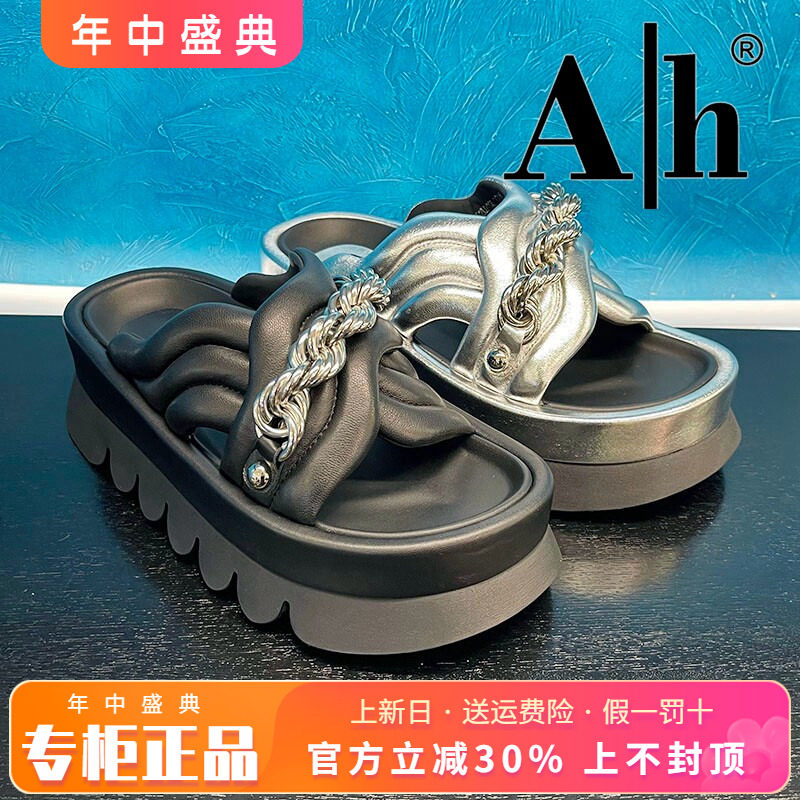 正品卡美星Ah女鞋2025夏季新款休闲个性舒适拖鞋凉鞋AMZ52L01025
