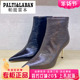 2025冬新款 正品 帕提雷本女鞋 高跟细跟尖头牛皮短靴PT25DX881