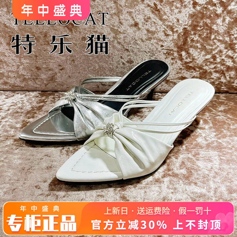 专柜正品特乐猫女鞋2026夏新款时尚中跟粗跟凉鞋凉拖TGH61L00201