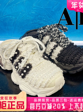 正品卡美星Ah女鞋热销春季新款系带后空鞋休闲运动鞋AMG41K29105