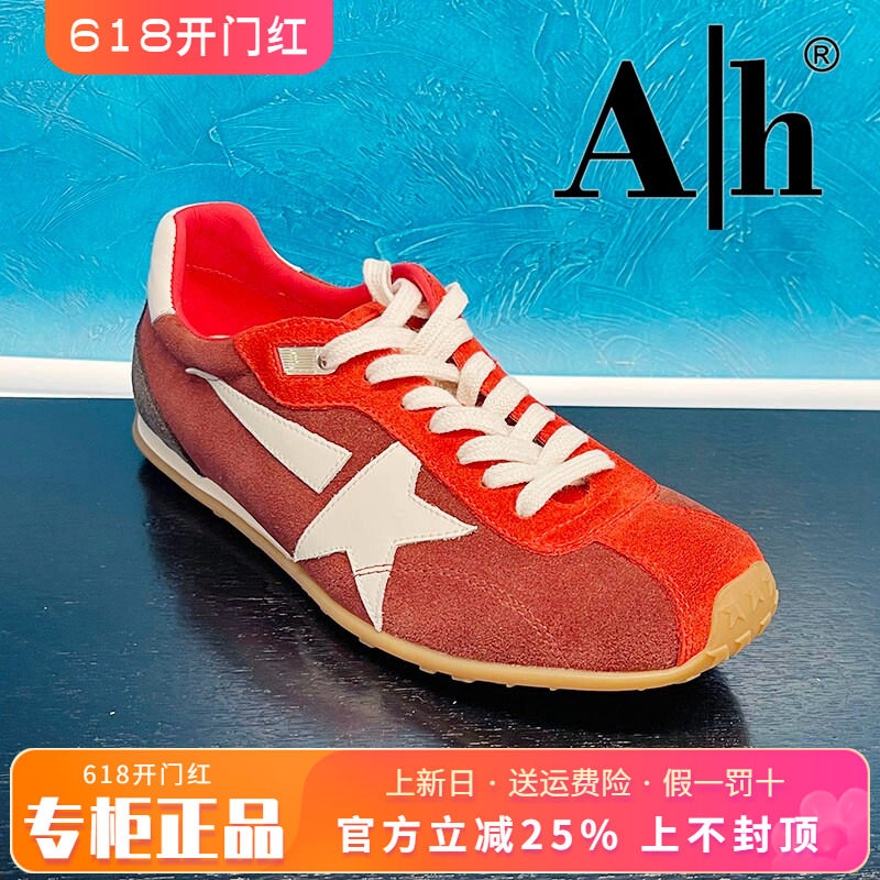 正品卡美星Ah女鞋2026春新款平底厚底系带休闲单鞋ANS61S65801