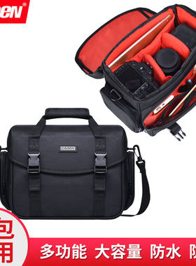 适用于佳能尼康微单反相机包索尼男女单肩摄影包M6M100M50200D80D