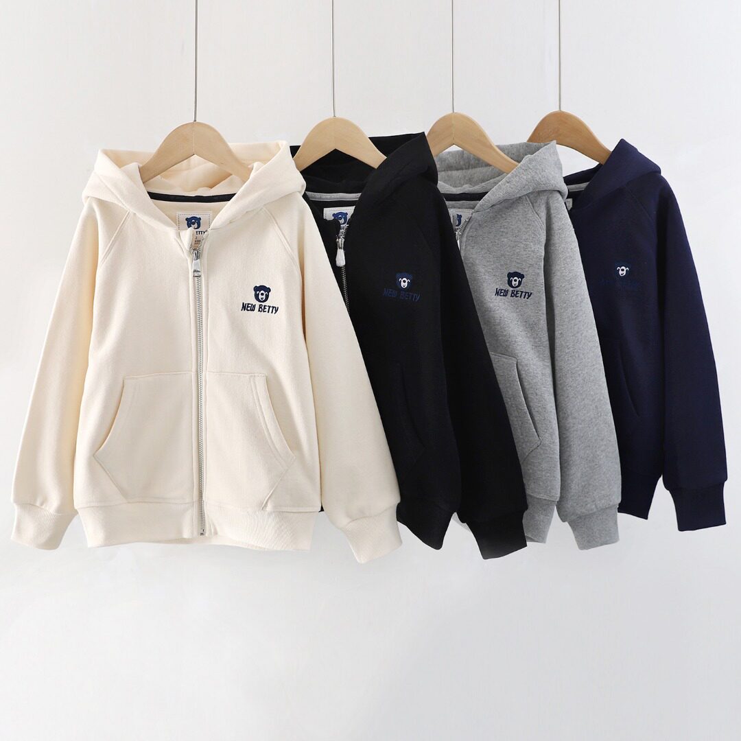 男童纯棉外套春秋新款儿童连帽卫衣中大童休闲宝宝保暖上衣帽衫潮