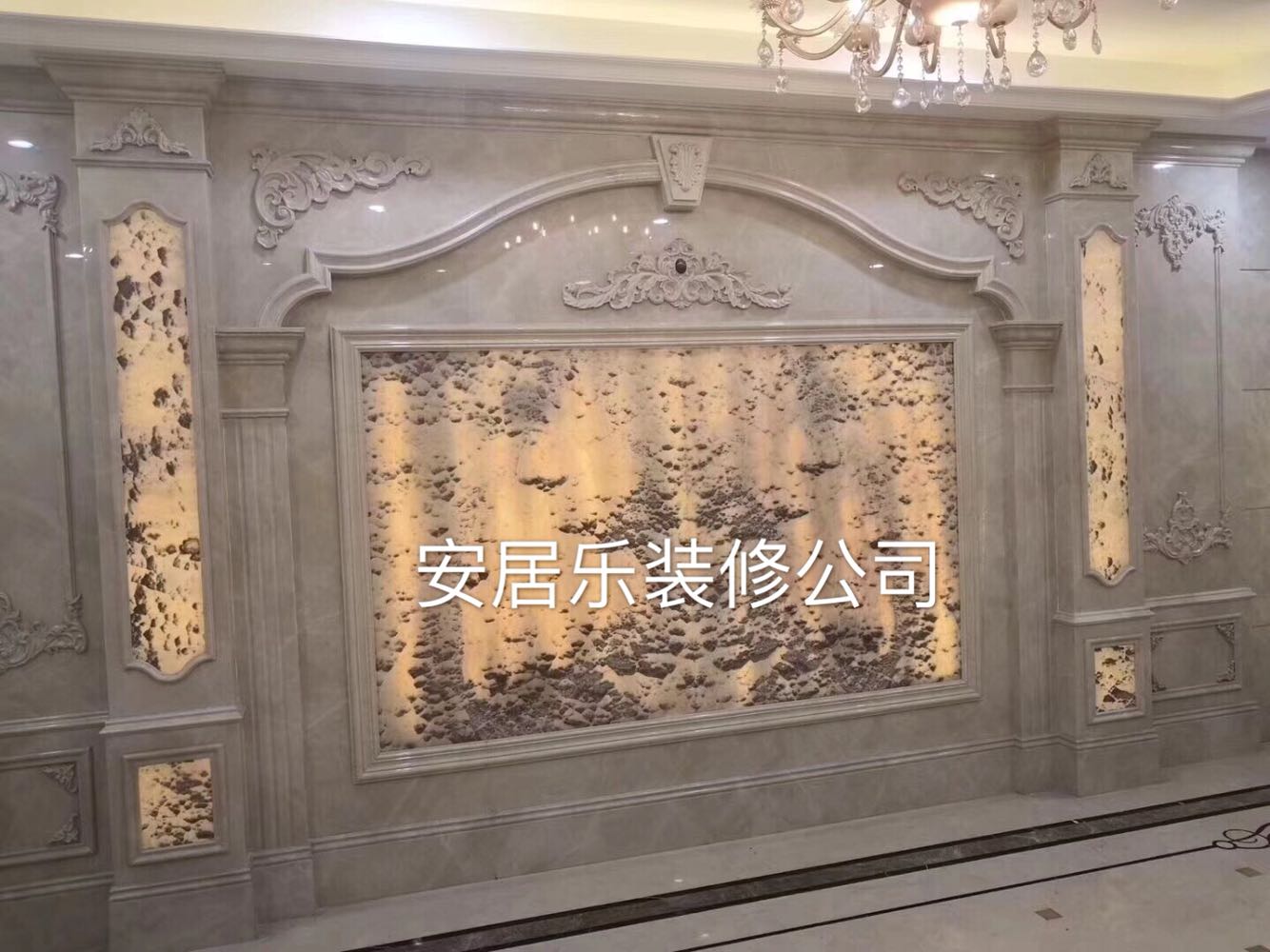 装修广州工装店铺商铺餐饮主题商务公寓酒店宾馆背景墙装修办公室