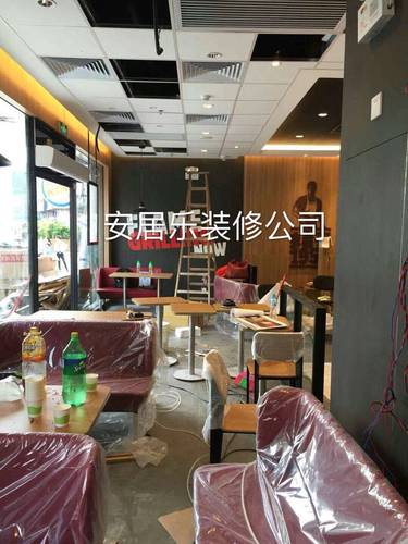 广州装修餐饮店奶茶店快餐港式茶餐厅清吧装修招牌设计小吃店装修