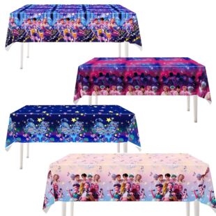 KPop猎魔女团DemonHunters主题派对桌布生日派对装饰品tablecloth