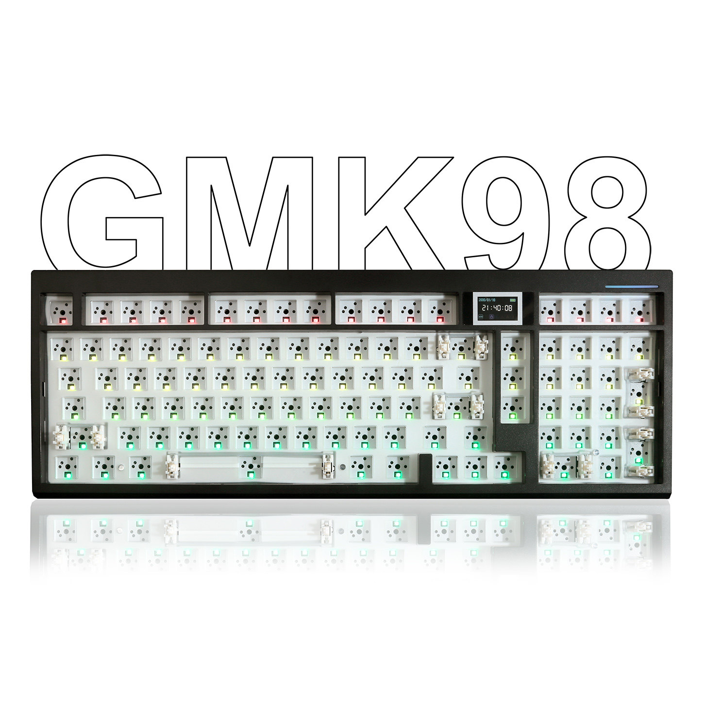 佐亚GMK98机械键盘套件三模热插拔蓝牙mac通用客制化麻将音屏