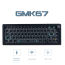 GMK67三模gasket热拔插机械键盘套件客制化HIFI麻将音66键可充电