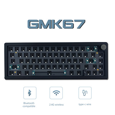 GMK67三模gasket结构键盘套件