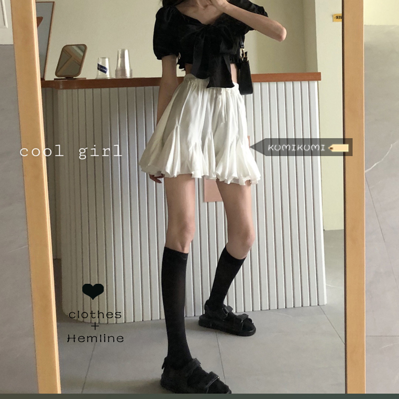 半身裙A字泡泡大码胖mm