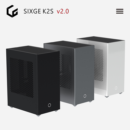 [4.0版本]SIXGE K2S机箱 MINI ITX A4迷你CNC k39 ghost s1 lgk2s