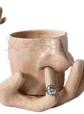 新品创意个性趣味抠鼻树脂杯恶搞朋友生日礼物家用马克杯咖啡杯