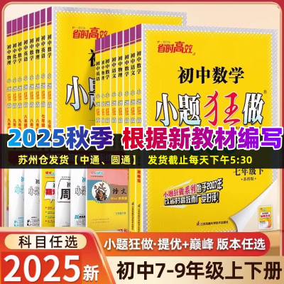 小题狂做巅峰版提优版七八九年级