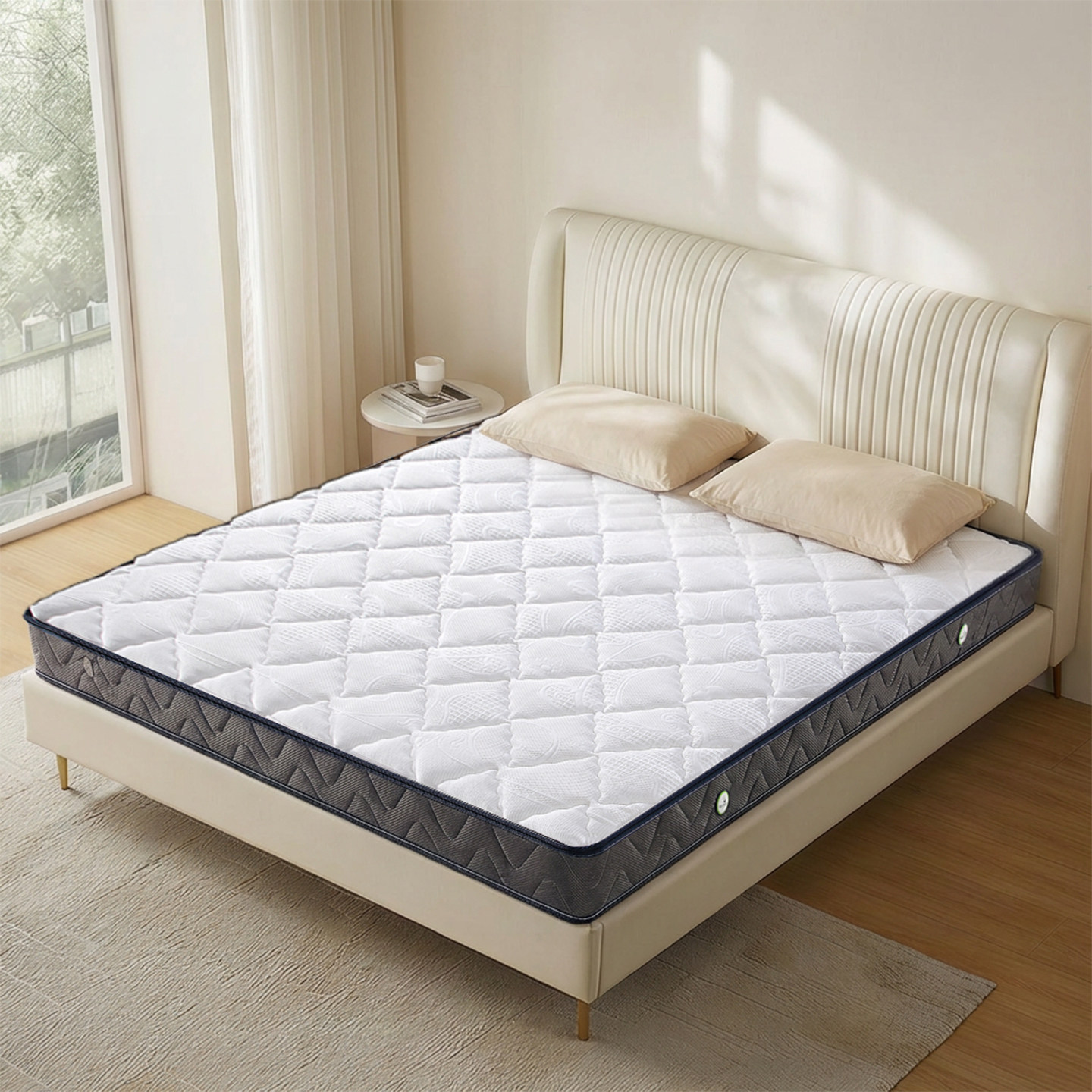 瑶海床垫1米5席梦思硬垫子薄款儿童椰棕乳胶弹簧14cm官方旗舰店