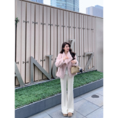 仿獭兔千金感皮毛一体冬装 小象 雾粉甜心 外套环保皮草