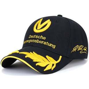 舒马赫F1赛车帽车迷纪念帽棒球帽秋天太阳帽车队遮阳帽秋季鸭舌帽