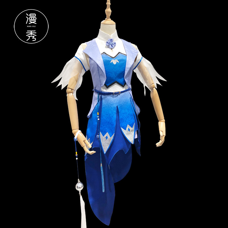 漫秀王者西施原皮幻纱之灵cos服图片
