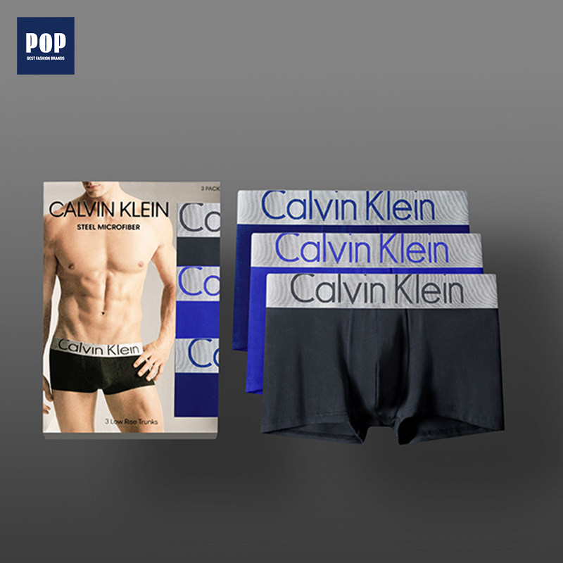 美国Calvin Klein男士内裤ck大码宽松四角裤头透气平角裤四季潮牌