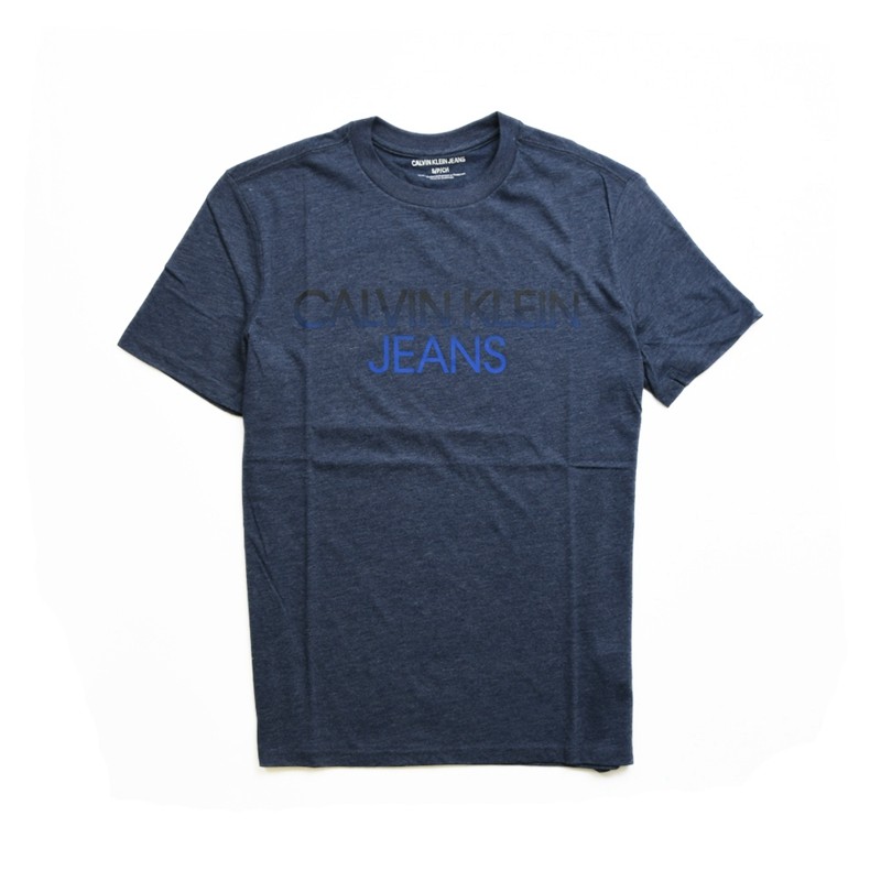 清仓Calvin Klein/凯文克莱短袖T恤男士纯棉印花圆领宽松上衣夏季