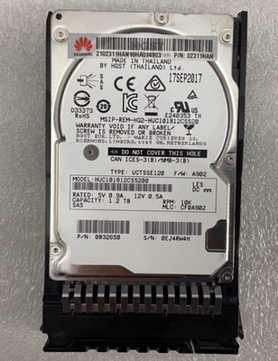 华为 RH2288h RH2288 02311NHV V3 V5 硬盘1.2T 10K SAS 02311HAN