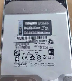 联想ThinkSystem 7XB7A00046 00YK035 10T 10TB 7.2K SAS 12G硬盘