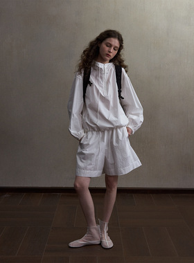 Hello September 100% 棉连帽春季新款宽松简约通勤上衣M60020