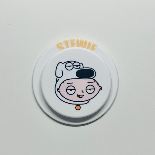 半饺铁盒饺子磁吸气囊手机支架