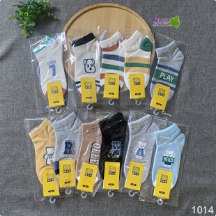 小博士婴儿袜子8—15岁春秋季无骨棉袜不勒腿宝宝短袜船袜