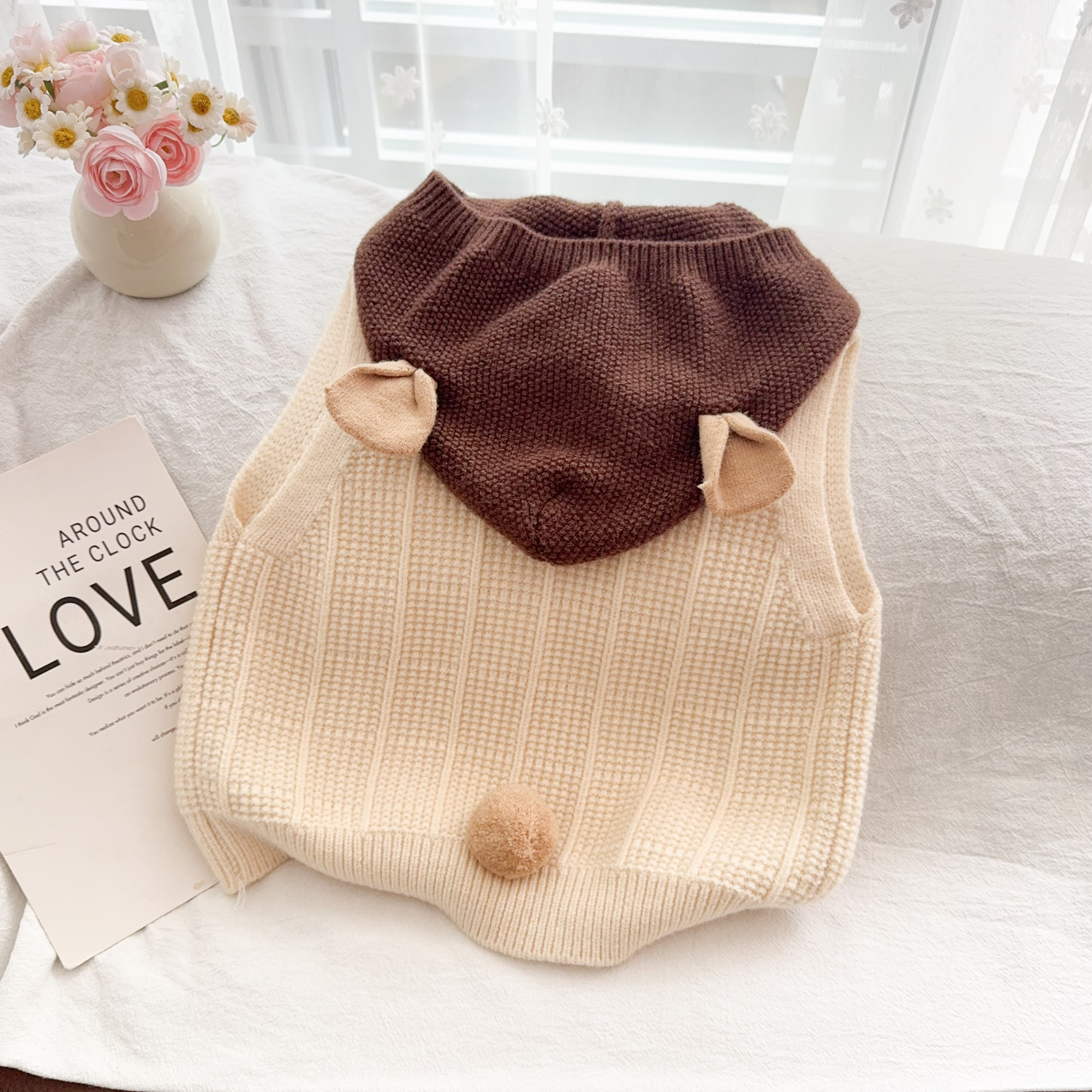 捡漏啦！断码清仓婴儿马甲外穿春秋男宝宝针织开衫可爱男童背心