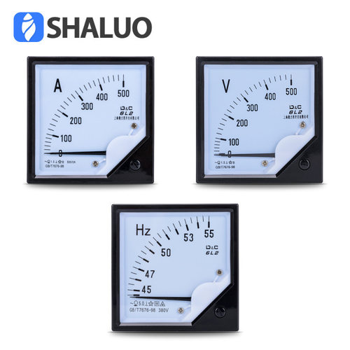 发电机组指针式仪表6L2  测量表   电压表0-500v 频率表  电流表