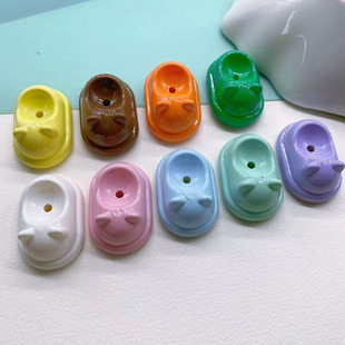 亚克力碰碰车手绘底胚珠通孔捏捏diy串珠配件手工钥匙扣包包挂件