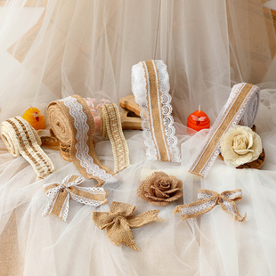 幼儿园森系开学主题黑板报边框布置手工diy环创材料麻绳蕾丝花边