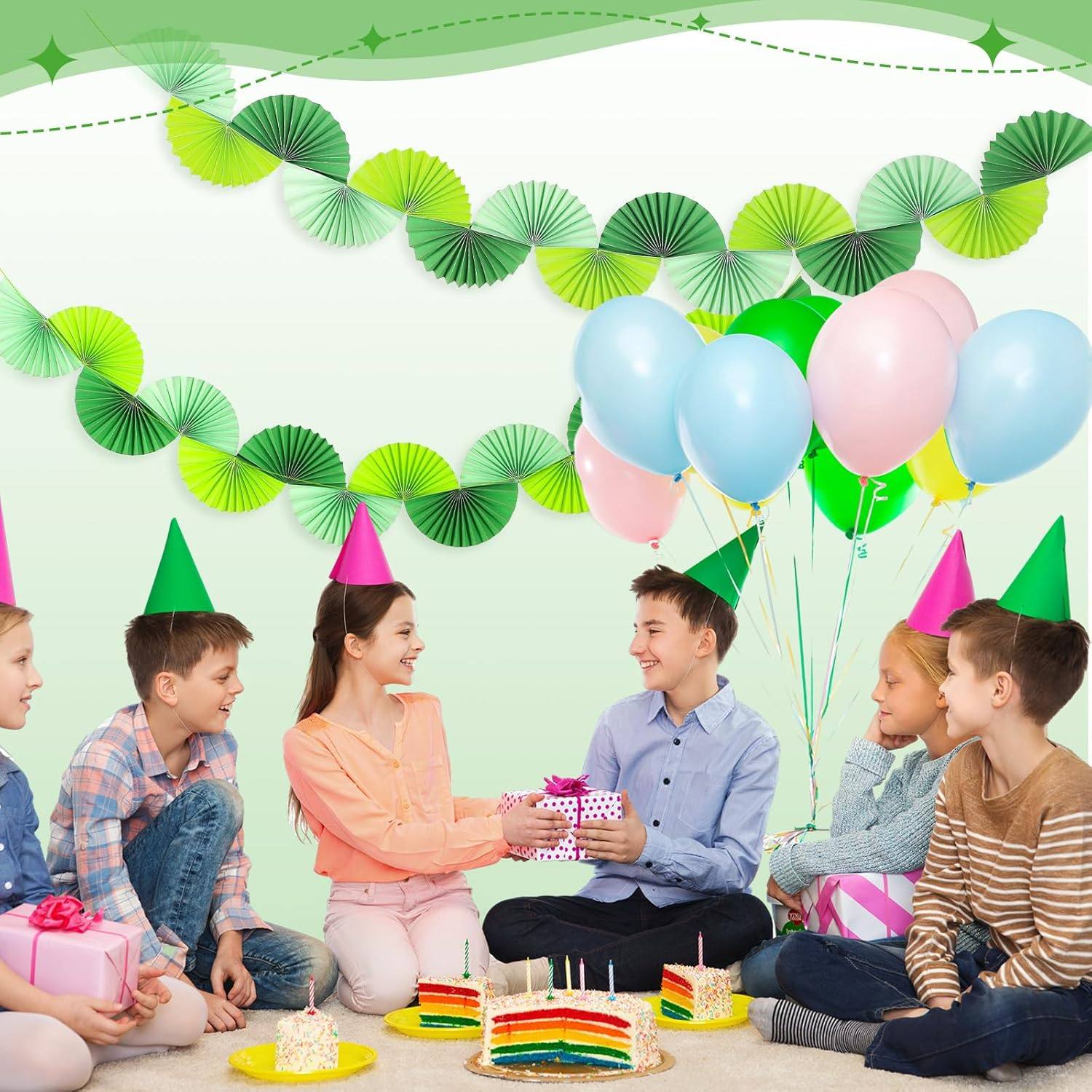 学校春天主题派对氛围装饰绿色扇形拉旗商场店铺室内美陈布置道具,节庆用品/礼品,节日装扮用品,淘宝优惠券,粉丝福利购,淘宝优惠卷