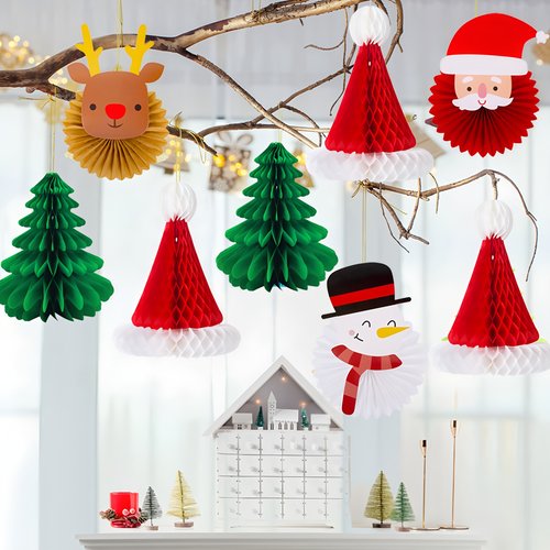 珠宝店天花板吊饰圣诞帽树窝挂件