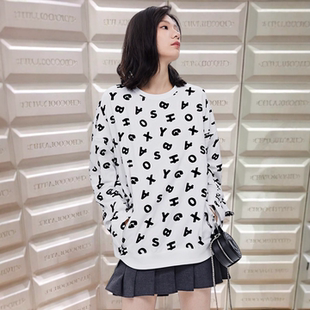 香港代购: CHOCOOLATE 女装秋冬季潮牌卫衣字母青春可爱少女风110