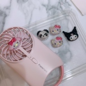 mumu饰品 饰品包包 小美乐蒂立体贴纸水钻制作库洛米熊猫kt风扇装