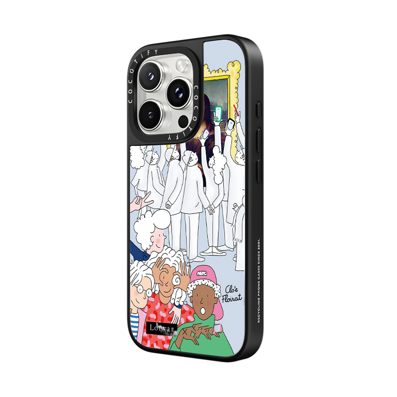 C家适用iPhone磁吸苹果16promax/17PRO壳15pro/14/12卢浮宫16轻奢风13带镜子15软胶16plus玻璃硬壳16pro