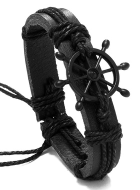 男生复古牛皮手链百搭配饰