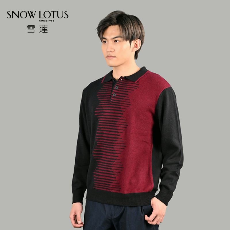 羊绒衫翻领雪莲雪莲SINCE羊绒衫