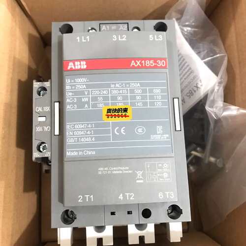 议价-全新ABB接触器 AX185-30-11-80 线圈电压22