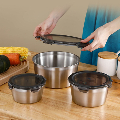 304不锈钢上班族密封饭盒保鲜碗