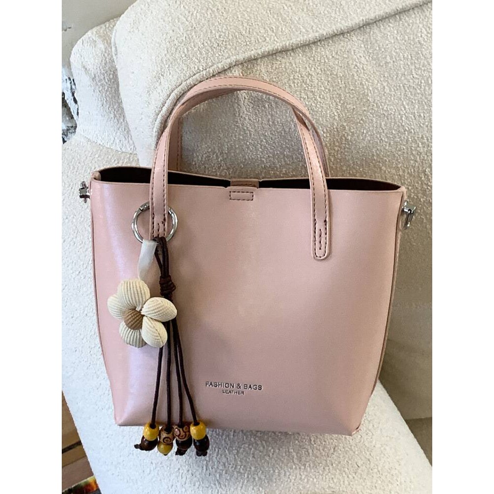 官方正品韩版小众手提水桶包女2026春季新款复古通勤单肩包日常休